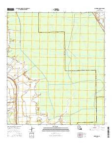Madewood Louisiana Current topographic map, 1:24000 scale, 7.5 X 7.5 Minute, Year 2015