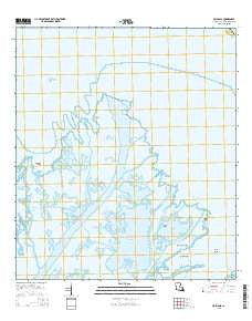 Main Pass Louisiana Current topographic map, 1:24000 scale, 7.5 X 7.5 Minute, Year 2015