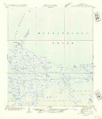 Malheureux Point Louisiana Historical topographic map, 1:31680 scale, 7.5 X 7.5 Minute, Year 1954