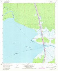 Manchac Louisiana Historical topographic map, 1:24000 scale, 7.5 X 7.5 Minute, Year 1968
