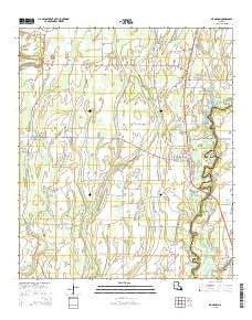 Mangham Louisiana Current topographic map, 1:24000 scale, 7.5 X 7.5 Minute, Year 2015