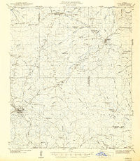 Many Louisiana Historical topographic map, 1:62500 scale, 15 X 15 Minute, Year 1942