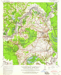 Marksville Louisiana Historical topographic map, 1:62500 scale, 15 X 15 Minute, Year 1940