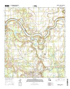 Marksville North Louisiana Current topographic map, 1:24000 scale, 7.5 X 7.5 Minute, Year 2015