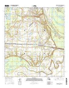 Marksville South Louisiana Current topographic map, 1:24000 scale, 7.5 X 7.5 Minute, Year 2015