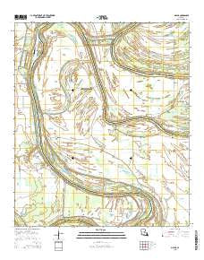 Mayna Louisiana Current topographic map, 1:24000 scale, 7.5 X 7.5 Minute, Year 2015