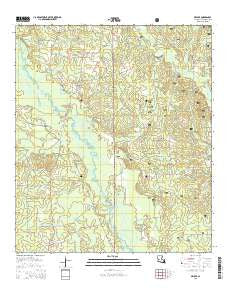 Melder Louisiana Current topographic map, 1:24000 scale, 7.5 X 7.5 Minute, Year 2015