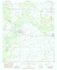 Mermentau Louisiana Historical topographic map, 1:24000 scale, 7.5 X 7.5 Minute, Year 1984
