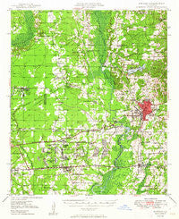 Minden Louisiana Historical topographic map, 1:62500 scale, 15 X 15 Minute, Year 1949