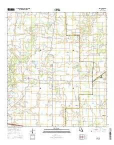 Mire Louisiana Current topographic map, 1:24000 scale, 7.5 X 7.5 Minute, Year 2015