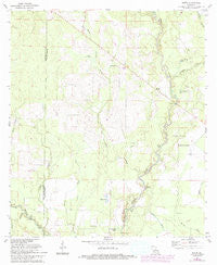 Mittie Louisiana Historical topographic map, 1:24000 scale, 7.5 X 7.5 Minute, Year 1961