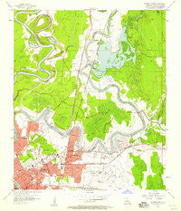 Monroe North Louisiana Historical topographic map, 1:24000 scale, 7.5 X 7.5 Minute, Year 1957