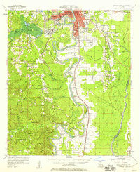 Monroe South Louisiana Historical topographic map, 1:62500 scale, 15 X 15 Minute, Year 1957
