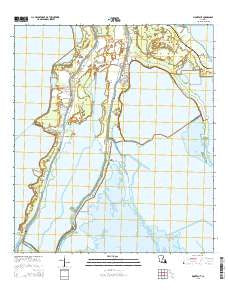 Montegut Louisiana Current topographic map, 1:24000 scale, 7.5 X 7.5 Minute, Year 2015