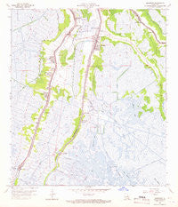 Montegut Louisiana Historical topographic map, 1:24000 scale, 7.5 X 7.5 Minute, Year 1963
