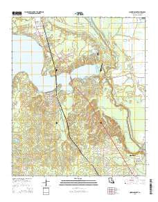 Mooringsport Louisiana Current topographic map, 1:24000 scale, 7.5 X 7.5 Minute, Year 2015