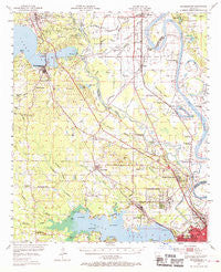 Mooringsport Louisiana Historical topographic map, 1:62500 scale, 15 X 15 Minute, Year 1955