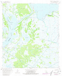 Morgan City SW Louisiana Historical topographic map, 1:24000 scale, 7.5 X 7.5 Minute, Year 1966