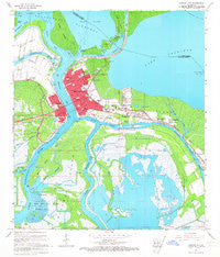 Morgan City Louisiana Historical topographic map, 1:24000 scale, 7.5 X 7.5 Minute, Year 1966