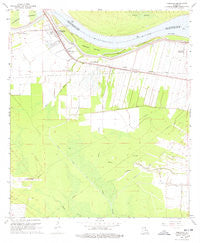 Morganza Louisiana Historical topographic map, 1:24000 scale, 7.5 X 7.5 Minute, Year 1968