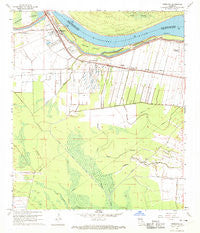 Morganza Louisiana Historical topographic map, 1:24000 scale, 7.5 X 7.5 Minute, Year 1968