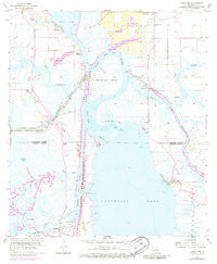 Moss Lake Louisiana Historical topographic map, 1:24000 scale, 7.5 X 7.5 Minute, Year 1955