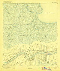 Mount Airy Louisiana Historical topographic map, 1:62500 scale, 15 X 15 Minute, Year 1892