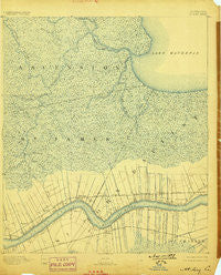 Mount Airy Louisiana Historical topographic map, 1:62500 scale, 15 X 15 Minute, Year 1892