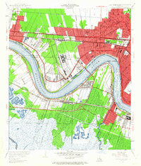 New Orleans West Louisiana Historical topographic map, 1:24000 scale, 7.5 X 7.5 Minute, Year 1951