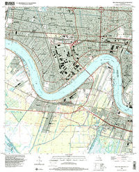 New Orleans West Louisiana Historical topographic map, 1:24000 scale, 7.5 X 7.5 Minute, Year 1998
