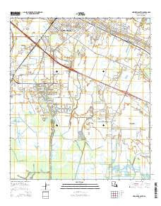 New Iberia South Louisiana Current topographic map, 1:24000 scale, 7.5 X 7.5 Minute, Year 2015