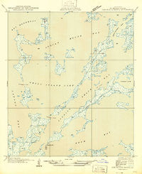 Oak Mound Bayou Louisiana Historical topographic map, 1:31680 scale, 7.5 X 7.5 Minute, Year 1946