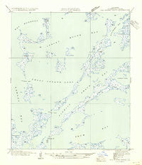 Oak Mound Bayou Louisiana Historical topographic map, 1:31680 scale, 7.5 X 7.5 Minute, Year 1954