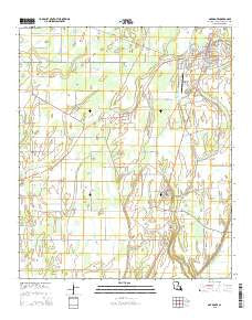 Oak Grove Louisiana Current topographic map, 1:24000 scale, 7.5 X 7.5 Minute, Year 2015