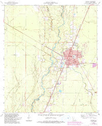 Oakdale Louisiana Historical topographic map, 1:24000 scale, 7.5 X 7.5 Minute, Year 1968