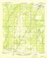 Oberlin Louisiana Historical topographic map, 1:31680 scale, 7.5 X 7.5 Minute, Year 1947