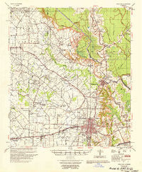 Opelousas Louisiana Historical topographic map, 1:62500 scale, 15 X 15 Minute, Year 1956