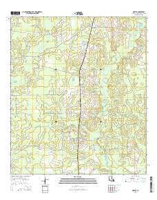 Oretta Louisiana Current topographic map, 1:24000 scale, 7.5 X 7.5 Minute, Year 2015