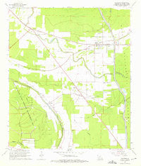 Palmetto Louisiana Historical topographic map, 1:24000 scale, 7.5 X 7.5 Minute, Year 1968