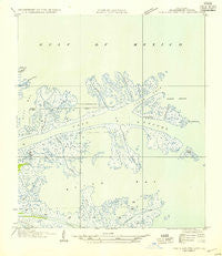 Pass A Loutre East Louisiana Historical topographic map, 1:31680 scale, 7.5 X 7.5 Minute, Year 1954