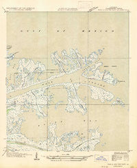 Pass A Loutre East Louisiana Historical topographic map, 1:31680 scale, 7.5 X 7.5 Minute, Year 1947
