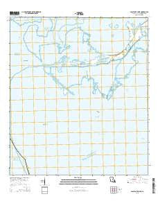 Pass Tante Phine Louisiana Current topographic map, 1:24000 scale, 7.5 X 7.5 Minute, Year 2015