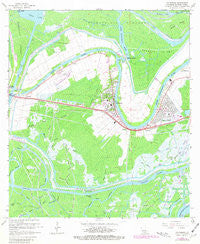 Patterson Louisiana Historical topographic map, 1:24000 scale, 7.5 X 7.5 Minute, Year 1966