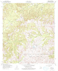 Peason Louisiana Historical topographic map, 1:24000 scale, 7.5 X 7.5 Minute, Year 1954