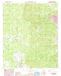 Pelican Louisiana Historical topographic map, 1:24000 scale, 7.5 X 7.5 Minute, Year 1989