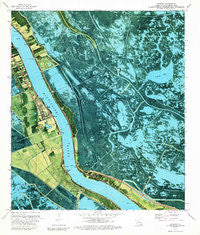 Phoenix Louisiana Historical topographic map, 1:24000 scale, 7.5 X 7.5 Minute, Year 1973