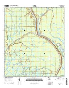 Pigeon Louisiana Current topographic map, 1:24000 scale, 7.5 X 7.5 Minute, Year 2015