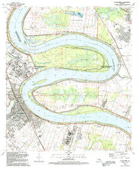 Plaquemine Louisiana Historical topographic map, 1:24000 scale, 7.5 X 7.5 Minute, Year 1992