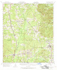 Pleasant Hill Louisiana Historical topographic map, 1:62500 scale, 15 X 15 Minute, Year 1957
