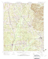 Pleasant Hill Louisiana Historical topographic map, 1:62500 scale, 15 X 15 Minute, Year 1957